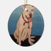Pitbull Keramikornament (Links)