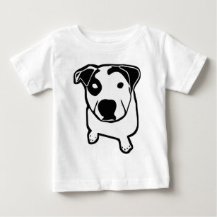 Pitbull-Knochen-Grafik Baby T-shirt