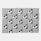 Pitbull-Knochen-Grafik Geschirrtuch (Horizontal)