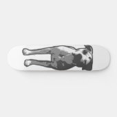 Pitbull-Knochen-Grafik Skateboard (Horizontal)