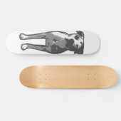 Pitbull-Knochen-Grafik Skateboard (Horizontal)