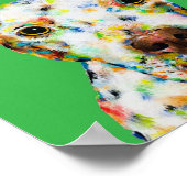 Pitbull-Kunstposter Poster (Ecke)