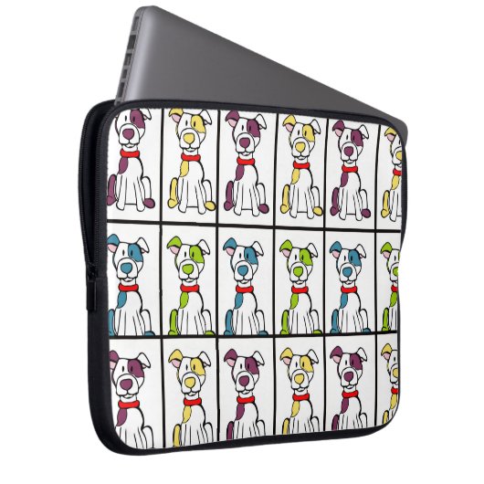 Pitbull Laptop Sleeve (Vorne Rechts)