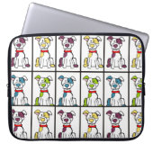 Pitbull Laptop Sleeve (Vorderseite)