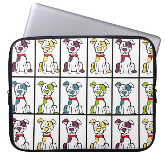 Pitbull Laptop Sleeve (Vorderseite)