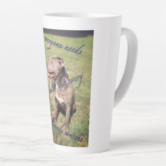 Pitbull Latte Tasse (Rechte Ecke)