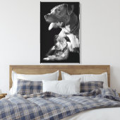 Pitbull Leinwanddruck (Insitu (Schlafzimmer))