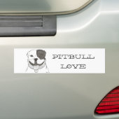 Pitbull Liebe Autoaufkleber (Auf Auto)