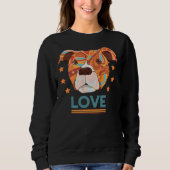Pitbull Liebe Classic Sweatshirt (Vorderseite)