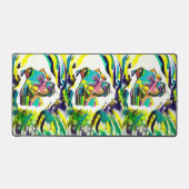 Pitbull Liebe Desk Mat Schreibtischunterlage (Vorderseite)