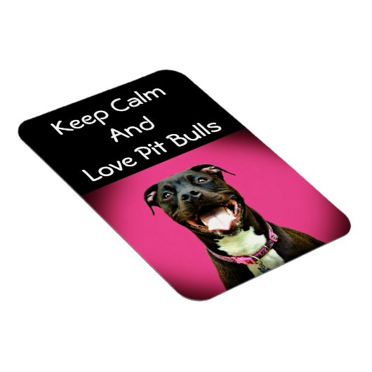 Pitbull Liebe Foto Magnet (Rechte Seite)