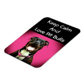 Pitbull Liebe Foto Magnet (Linke Seite)