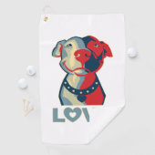 Pitbull - LIEBE Golfhandtuch (Insitu)