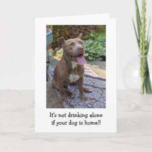 Pitbull Liebe Ich denke an Dich Karte