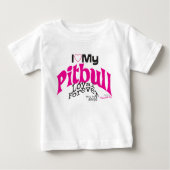 PITBULL LIEBE - LOYALES FORVER BABY T-SHIRT (Vorderseite)