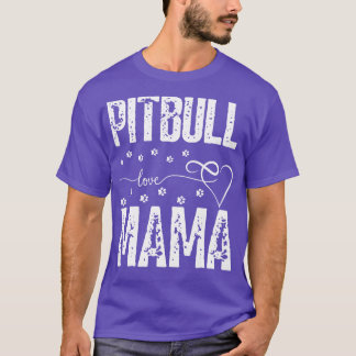 Pitbull Liebe Mama Hunde Bulldogge T-Shirt