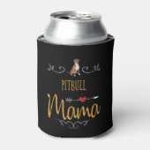 Pitbull Liebe Mama so viel Dosenkühler (Kanne Vorderseite)