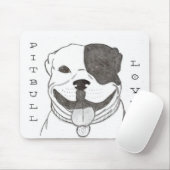 Pitbull Liebe Mousepad (Mit Mouse)