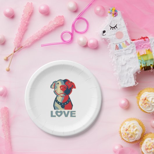 Pitbull - LIEBE Pappteller (Party)