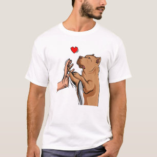 Pitbull Liebe Pittie Dog Mama Girls T-Shirt