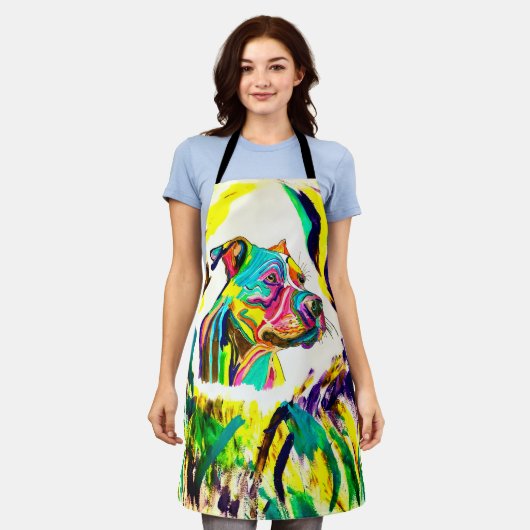 Pitbull-Liebe-Schürze Schürze (Getragen)