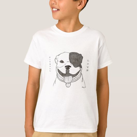 Pitbull Liebe Shirts (Vorderseite)