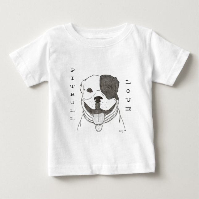Pitbull Liebe Shirts (Vorderseite)