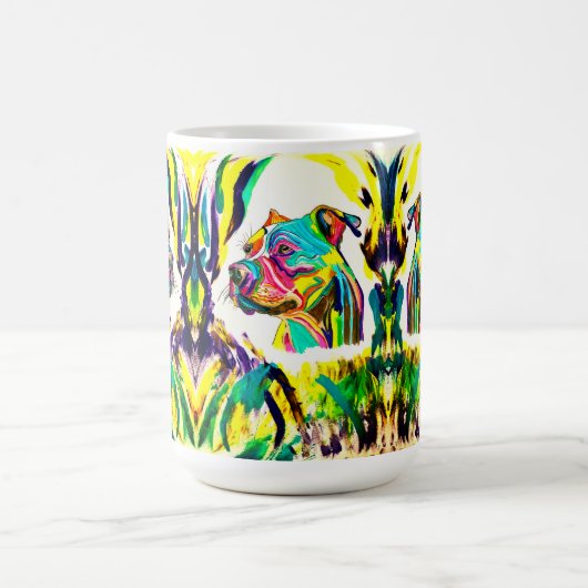 Pitbull-Liebe-Tasse Kaffeetasse (Mittel)