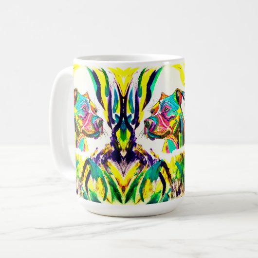 Pitbull-Liebe-Tasse Kaffeetasse (Vorderseite Links)