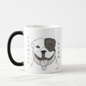 Pitbull-Liebe-Tasse Verwandlungstasse (Links)