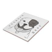 Pitbull Liebe Tile Fliese (Seite)