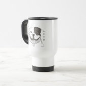 Pitbull Liebe Travel Mug Reisebecher (Vorderseite Links)