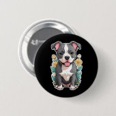 Pitbull Lives Sticker Button (Vorne & Hinten)