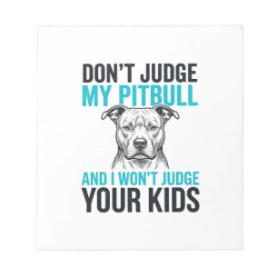 Pitbull Lustiges Zitat Vintage Gravur Hund Design_ Notizblock