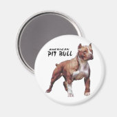Pitbull Magnet (Vorderseite/Rückseite)
