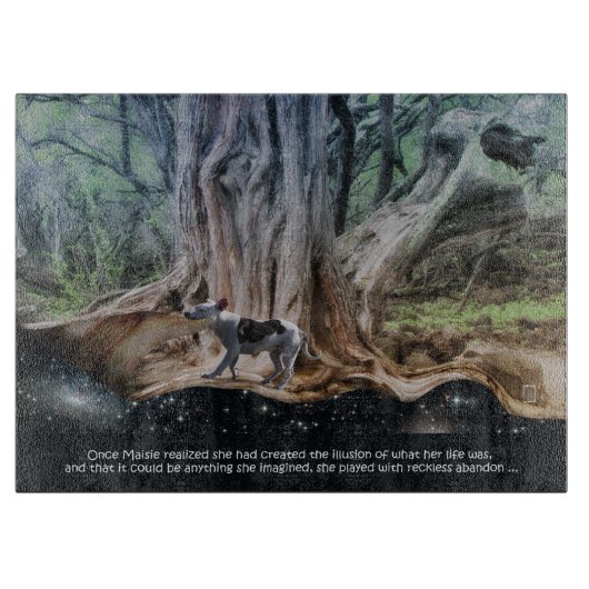 Pitbull Maisie Schneidebrett (Vorderseite)