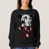 Pitbull-Mama 337 Sweatshirt (Vorderseite)