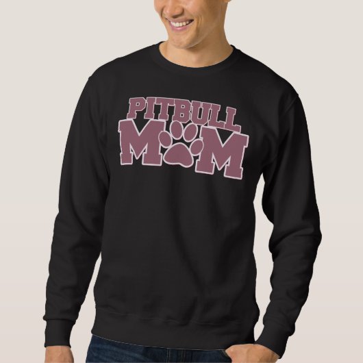 Pitbull-Mama 49 Sweatshirt (Vorderseite)