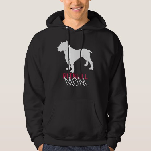 Pitbull-Mama 51 Hoodie (Vorderseite)