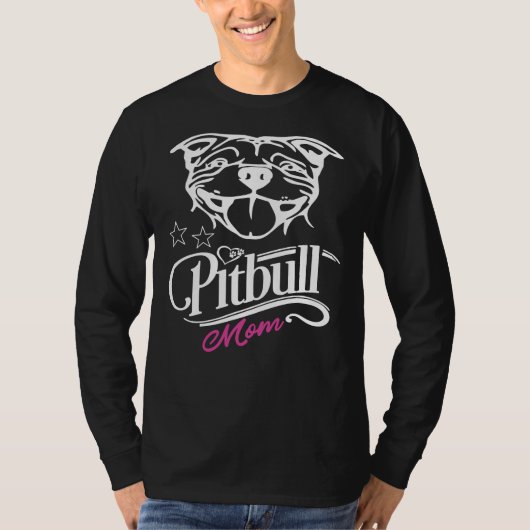 Pitbull-Mama 82 T-Shirt (Vorderseite)