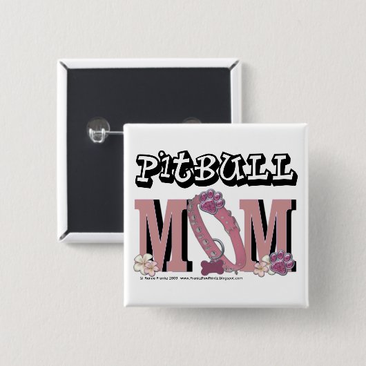 Pitbull MAMA Button (Vorne & Hinten)