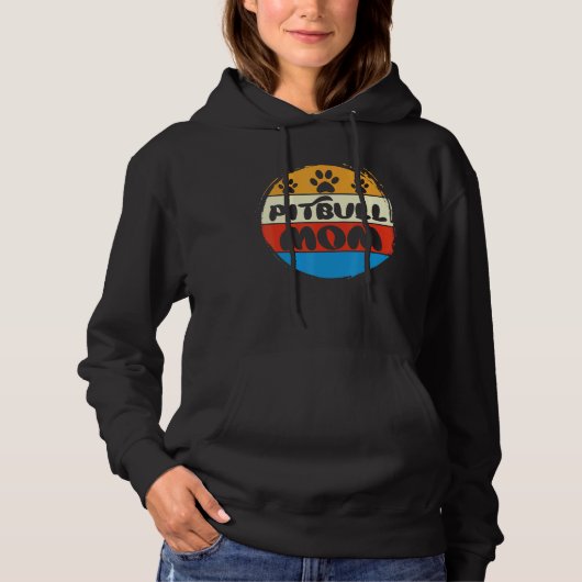 Pitbull Mama Cool Pitbull Eigentümer Niedlich Pitt Hoodie (Vorderseite)