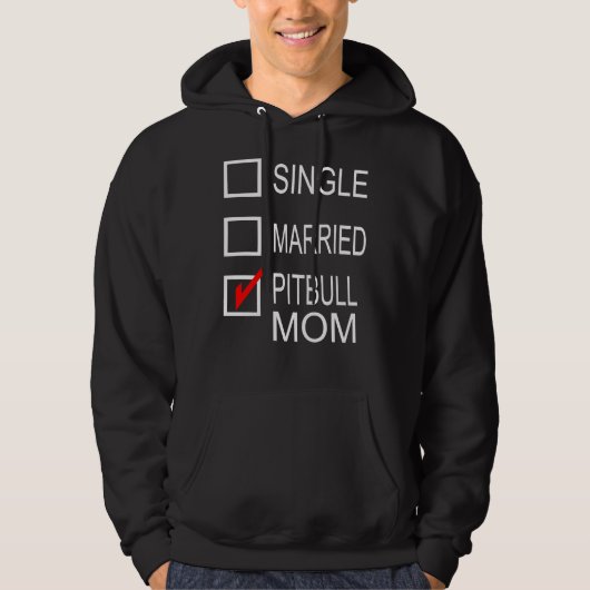 Pitbull Mama Design 83 Hoodie (Vorderseite)