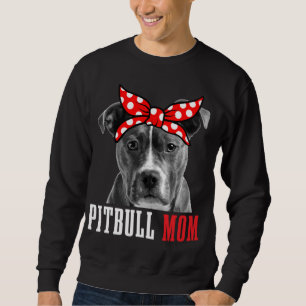 Pitbull Mama Funny Niedliche Vintage Pitbull Dog M Sweatshirt