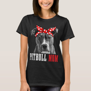 Pitbull Mama Funny Niedliche Vintage Pitbull Dog M T-Shirt