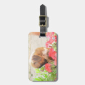 Pitbull Mama-Hund Gepäckanhänger (Vorderseite vertikal)