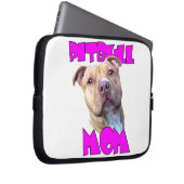 Pitbull Mama-Hund Laptopschutzhülle (Vorne Rechts)