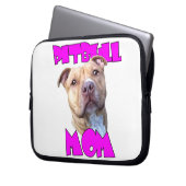 Pitbull Mama-Hund Laptopschutzhülle (Vorderseite Links)