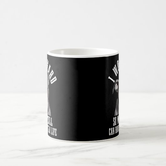 Pitbull Mama Hund Vater Pitbull Kaffeetasse (Mittel)