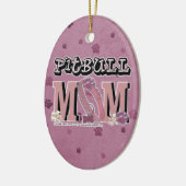 Pitbull MAMA Keramikornament (Links)